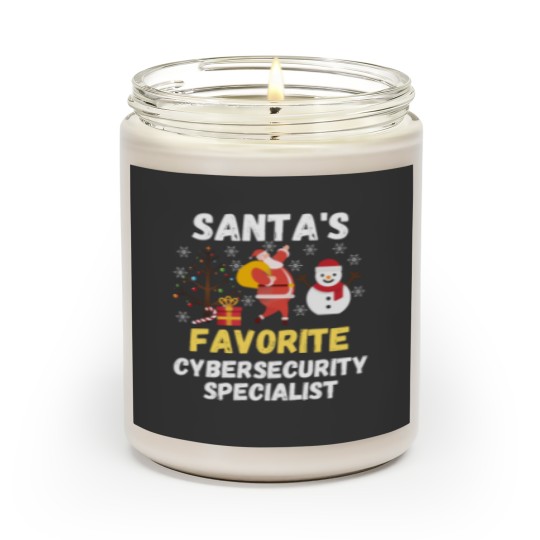 Discover Santa_s Favorite Cybersecurity specialist.png Scented Candles