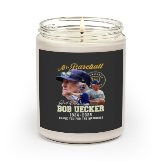 Discover Bob Uecker Mr. Baseball 1934-2025 Thank You - Bob Uecker Mr Baseball 1934 2025 - Scented Candles