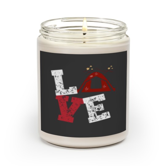 Discover i love camping apparel for camping lovers Scented Candles