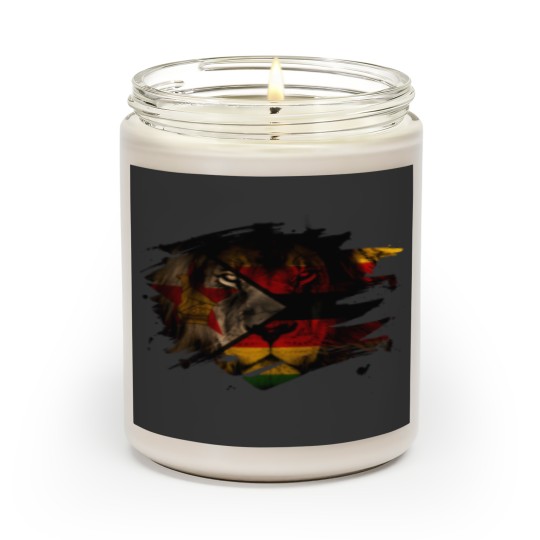 Discover Zimbabwe Lion Flag Scented Candles