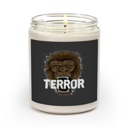 Discover Monkey Terror - Gorilla Ape Alpha Leader Zoo Rage Scented Candles