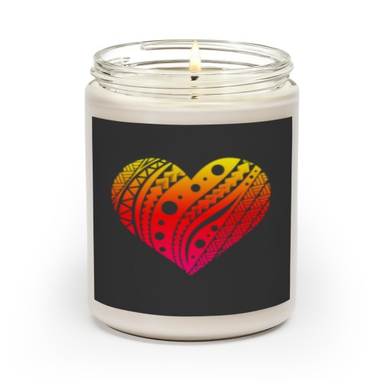 Discover Samoan Fatu Heart T Tattoo Gift Idea Scented Candles
