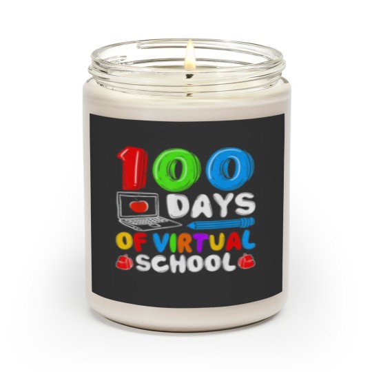 Discover 100 Days Of Virtual School Funny 100th Day Scented Candles