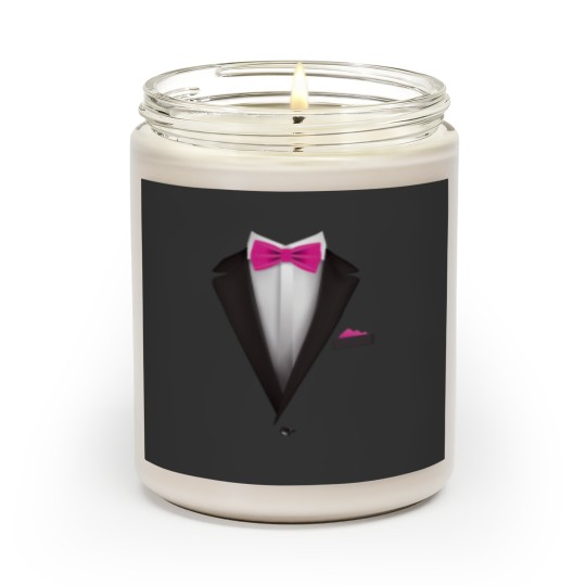 Discover Tuxedo  with Pink Bowtie For Weddings T- Scented Candles
