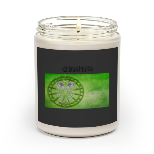 Discover Gemini Zodiac Astrology design Scented Candles