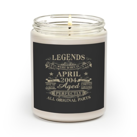 Discover Legends Were Born In April 2004 18Th Birthday Gift Scented Candles