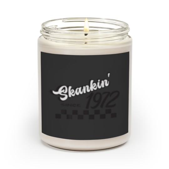 Discover Skankin Since 1972 50Th Birthday Ska Two Tone Scented Candles