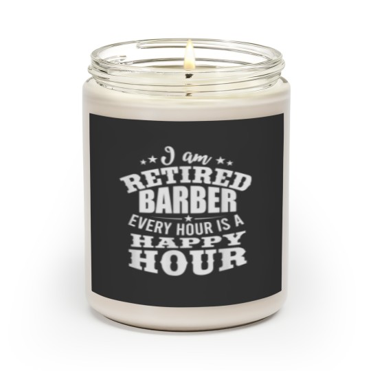Discover Retired Hairdresser Retiree Barber Retirement Gift Scented Candles