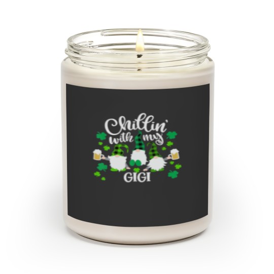 Discover Chillin With My Gigi St Patricks Day Gnomes Garden Scented Candles