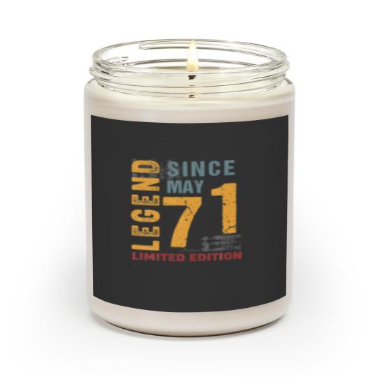 Discover Legend Since May 1971 Gift For 51 Years Old 51Th B Scented Candles