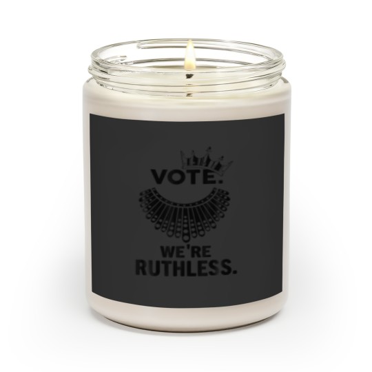 Discover Vote We're Ruthless Women Feminist Woman Crown Scented Candles
