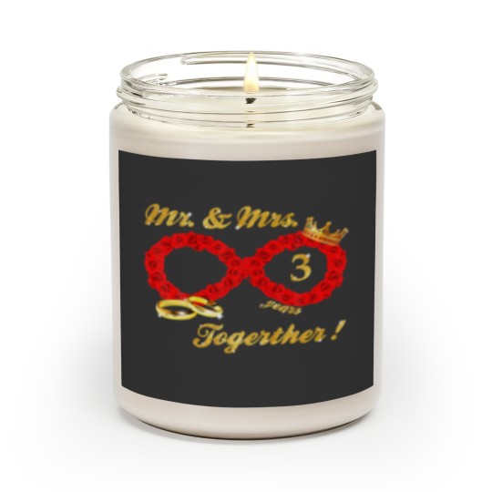 Discover Rose Mr Mrs Infinite Love Together Married Couple Scented Candles