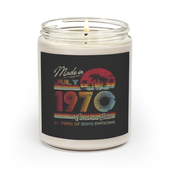 Discover Born July 1970 51St Quarantine Bithday Made In 197 Scented Candles