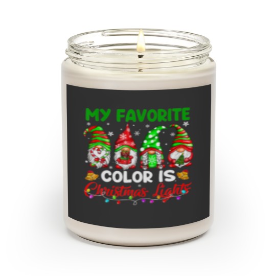 Discover Gnomes My Favorite Color Is Christmas Light Scented Candles