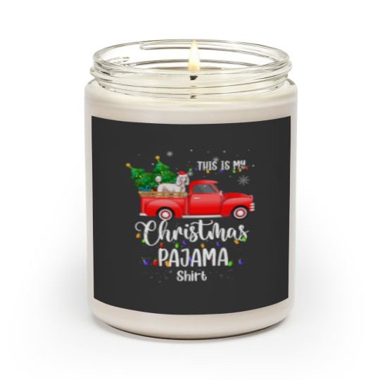 Discover Poodle Dog This Is My Christmas Pajama Poodle Xmas Scented Candles