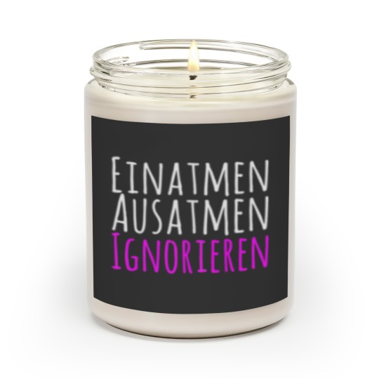 Discover Womens Inhale Exhalation Ignore Women I Meme Anti Scented Candles