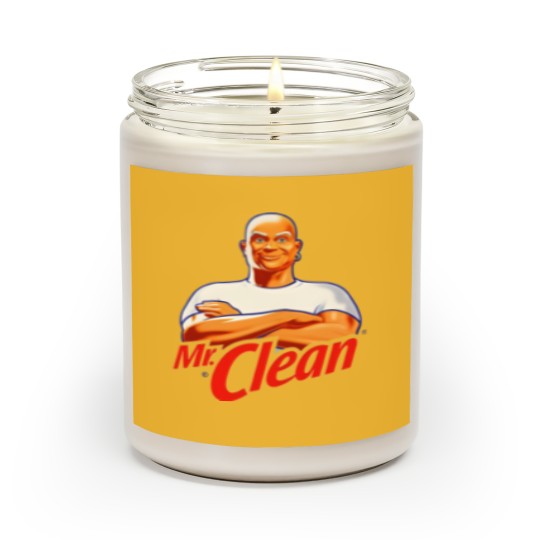 Discover Mr Clean Logo Cleaning Product Fan Scented Candles