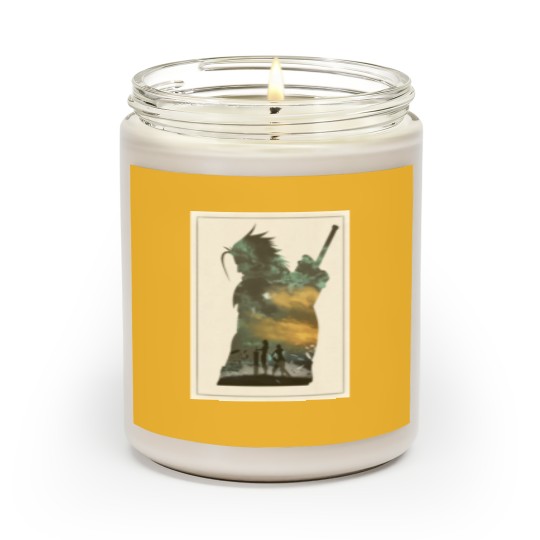 Discover Final Fantasy 7 VII Zack and Cloud Minimalist Art Scented Candles