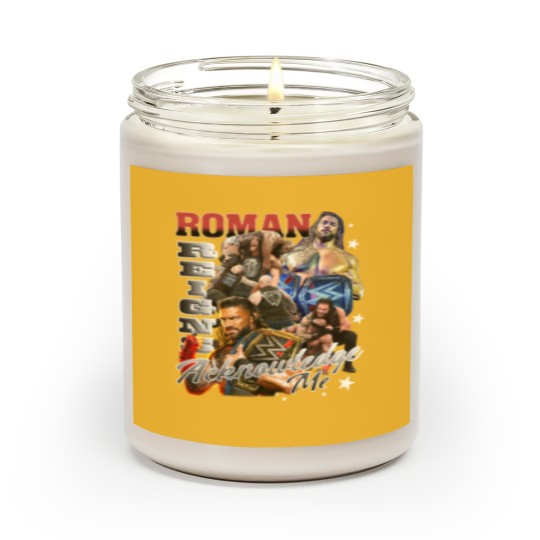 Discover Roman Reigns Bootleg Style Scented Candles, Roman Reigns Scented Candles