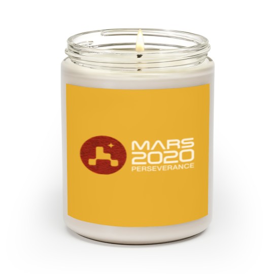Discover Mars 2020 Perseverance - Space Red Leather Galaxy - Black - Mars 2020 Mission Patch - Scented Candles