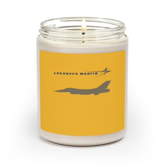 Discover Lockheed Martin F-16 Fighting Falcon Logo Unisex Scented Candles