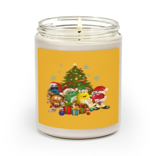 Discover Christmas M&M Candies Scented Candle - Family Matching