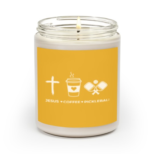 Discover Jesus Coffee Pickleball  Scented Candles