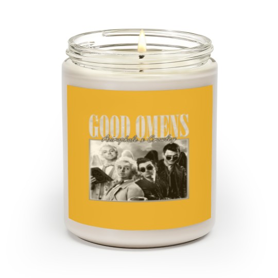 Discover Good Omens Movie Scented Candles, Aziraphale 2023 Movie Bootleg Scented Candles