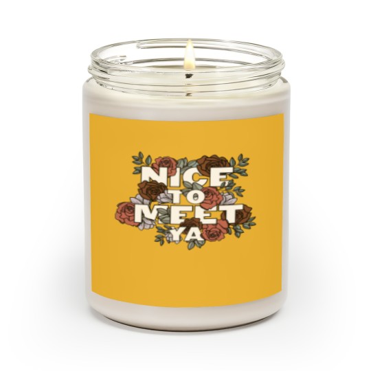 Discover Lovely Nice To Meet Ya Floral Niall Horan Scented Candles, One Direction Scented Candles