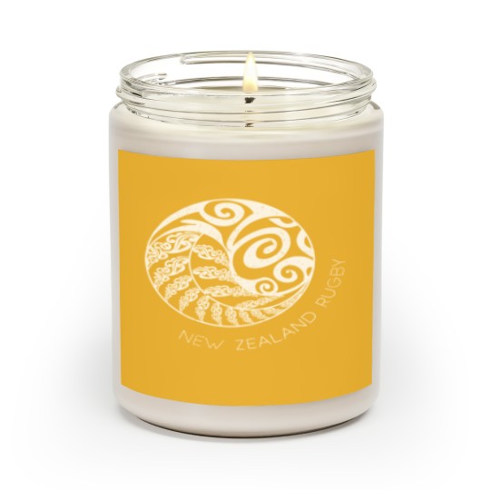 Discover New Zealand Rugby (Design On Back) Maori Inspired Scented Candles