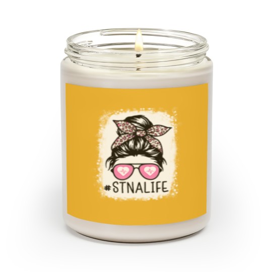 Discover STNA Bleached Messy Hair State Tested Nursing Assi Scented Candles