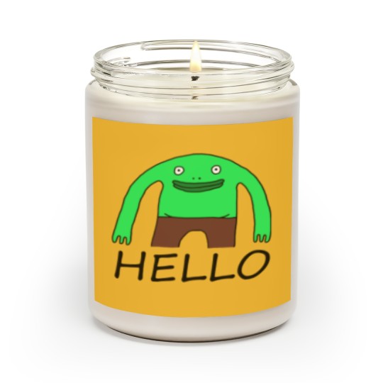 Discover Smiling friends Mr Frog sticker Sticker Scented Candles