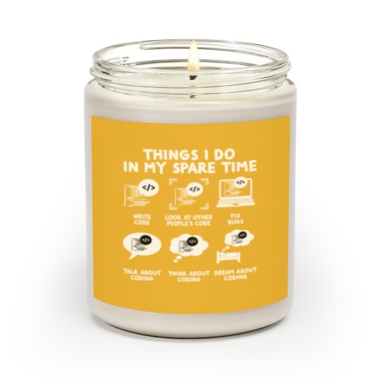 Discover Funny Coder Programmer Scented Candles