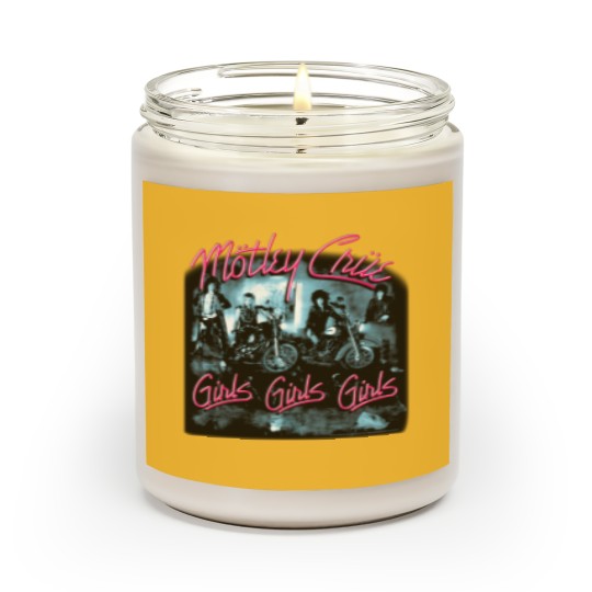 Discover Motley Crue Girls Girls Girls Scented Candle - Black Design