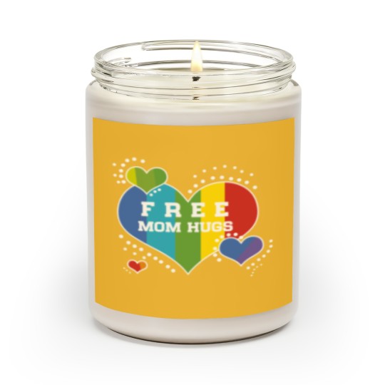 Discover Free Mum Hugs Rainbow Heart Classic Scented Candles