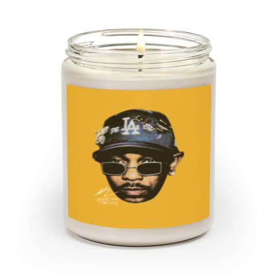 Discover Kendrick Lamar Graphic Scented Candles, Autograph Vintage Rap Scented Candles