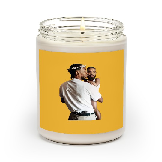 Discover Kendrick Lamar Holding Baby Drake Unisex Cotton Scented Candles