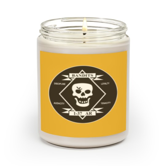 Discover The Bandits - 1st Battalion - 37th Armor Regiment (Clean Style) Scented Candles
