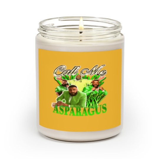 Discover Call Me Asparagus Scented Candles With DJ Khaled Graphic