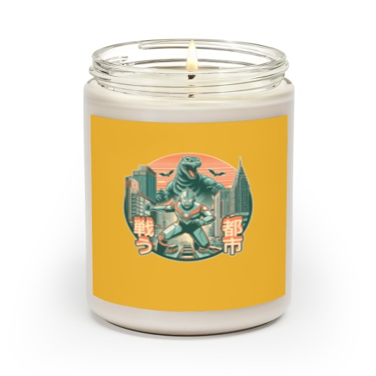 Discover Ultraman Vs Godzillá - Warzone 6 Scented Candles Scented Candles