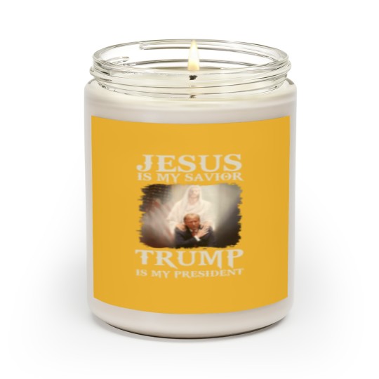 Discover Jesus Is My Savior Trump Is My President Scented Candles