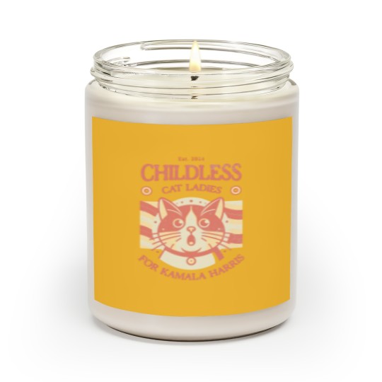 Discover Kamala Harris Scented Candles Childless Cat Ladies for Kamala