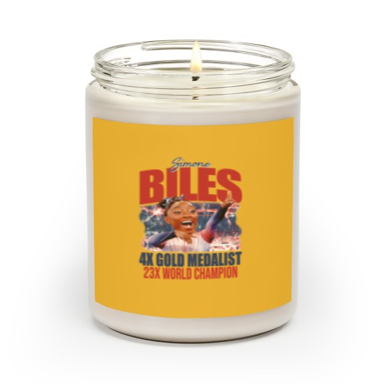 Discover Simone Biles Summer Olympic Games Bootleg Scented Candles, 2024 Olympics