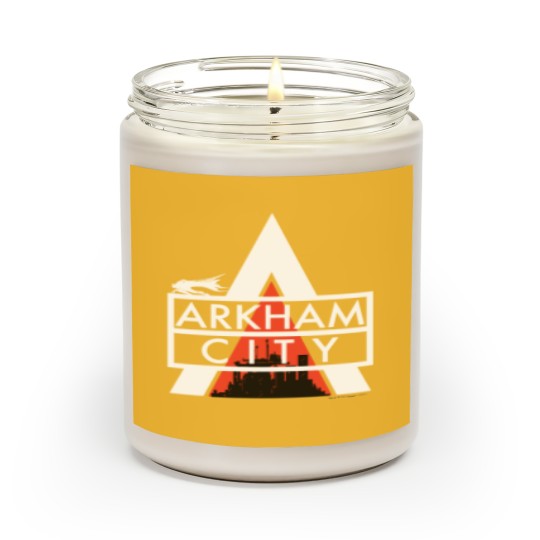 Discover Arkham City Logo White Scented Candles