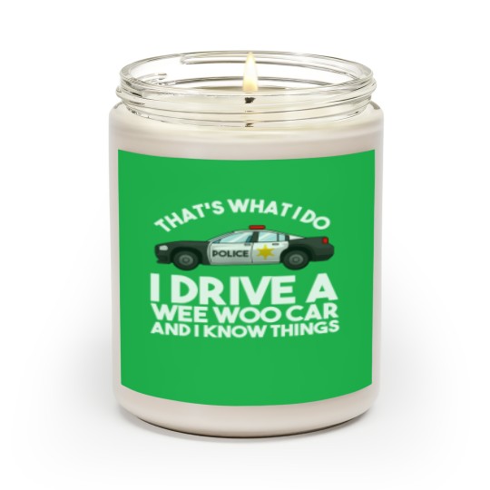 Discover Funny Police Officer Gift For Cop Law Enforcement Men Women Scented Candles