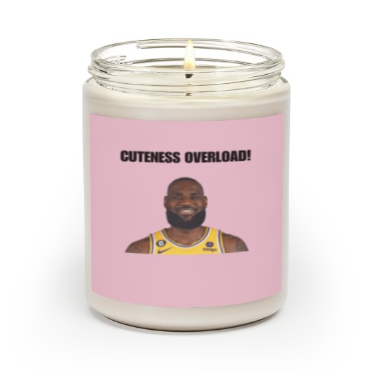 Discover My Glorious King LeBron James Cuteness Overload Scented Candles - Perfect for Basketball Fans