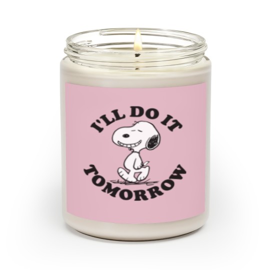 Discover Snoopy I'll Do It Tomorrow Scented Candles