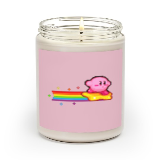Discover Kirby Rainbow Scented Candles, Cute Kirby Scented Candles