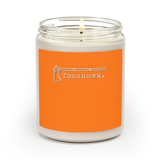 Discover Tomahawk Logo (White) Scented Candles