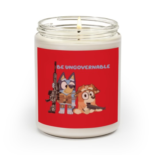 Discover BlueyDad Be Ungovernable Scented Candles | BlueyDad And Bingo Family Scented Candles